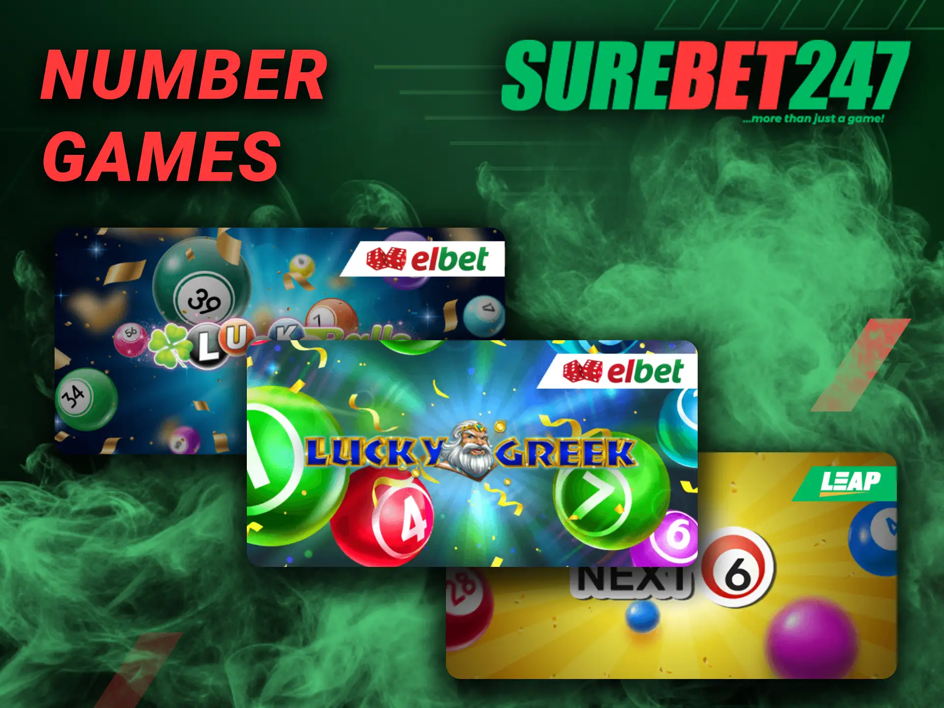 Number games are a popular section on Surebet247.