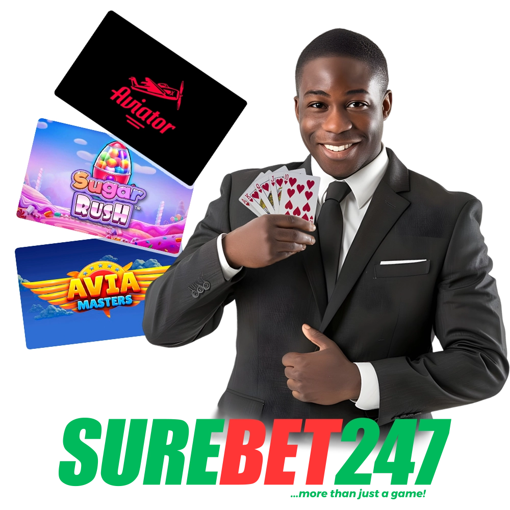 Get big wins at Surebet247's casino section.