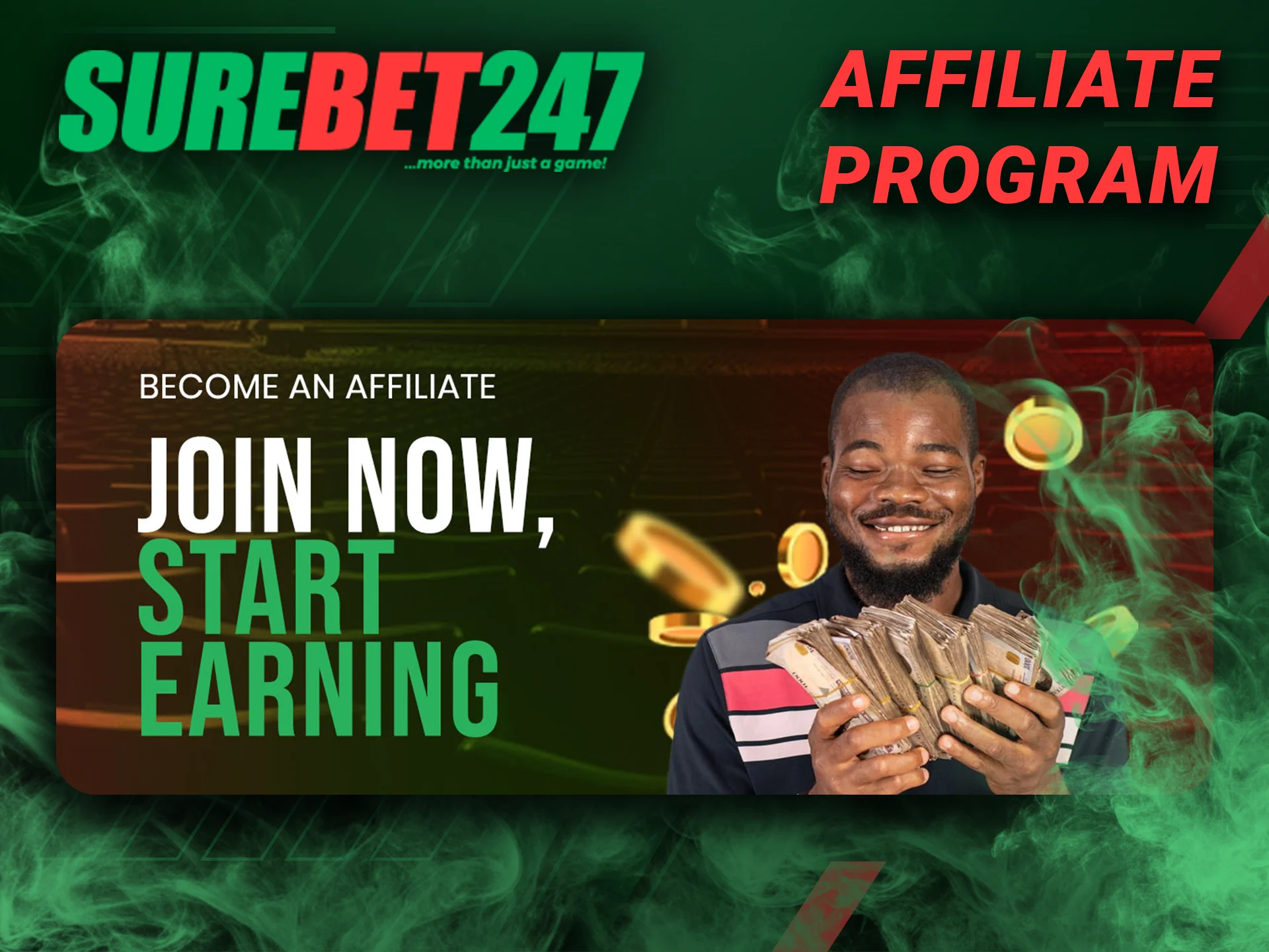 Read more about Surebet247 affiliate program.